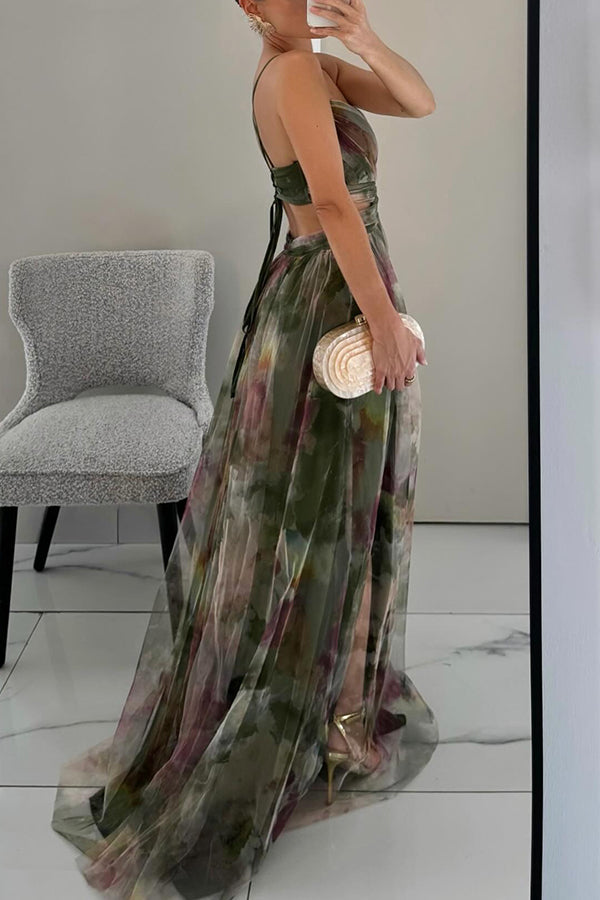Carola™ - Charming Maxi Dress With Floral Print