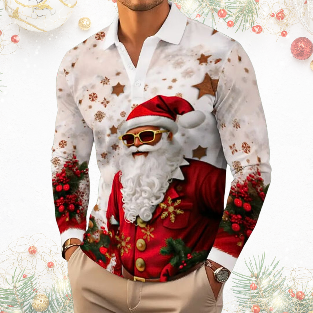 Santa Stylish Christmas Shirt