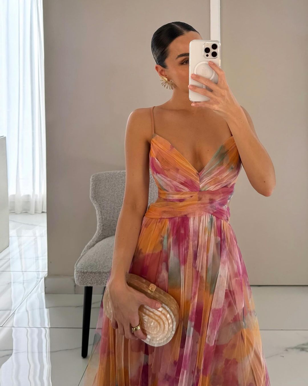 Carola™ - Charming Maxi Dress With Floral Print