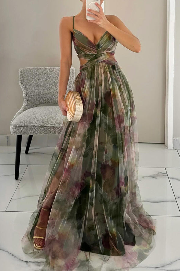 Carola™ - Charming Maxi Dress With Floral Print