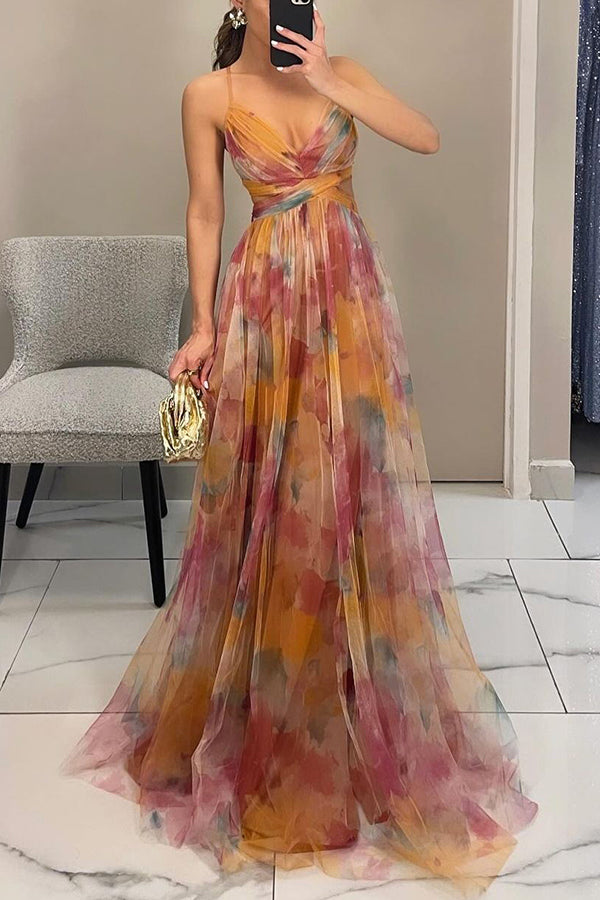 Carola™ - Charming Maxi Dress With Floral Print