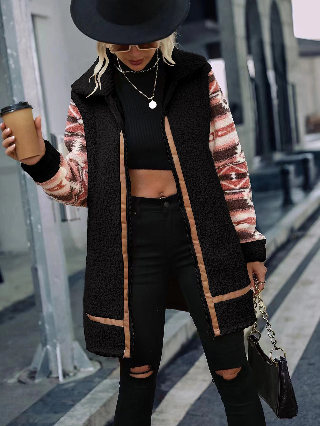 Merry Colorblock Plush Cardigan
