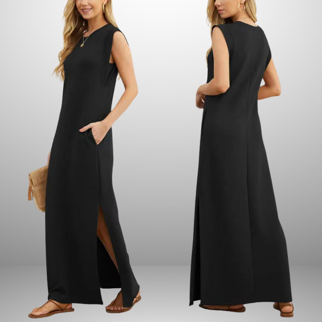 EMMA | Anti-Wrinkle Fluid Long Dress