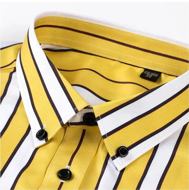 Oliver - Men's Casual Striped Shirt