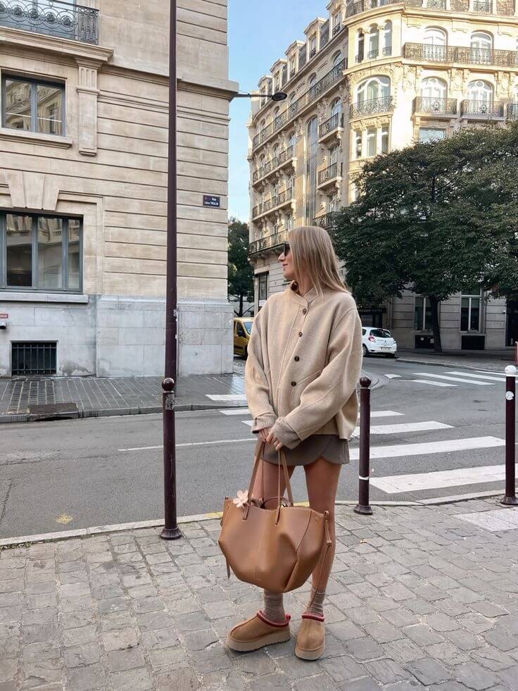 Pernilla – Shaped Tote Bag with Side Gathering