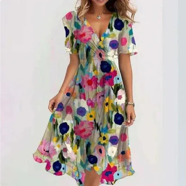 Matilde™ | Elegant Maxi Dress with V-Neckline