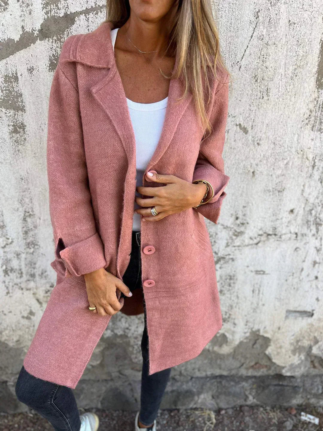 Marlina Long knitted Coat