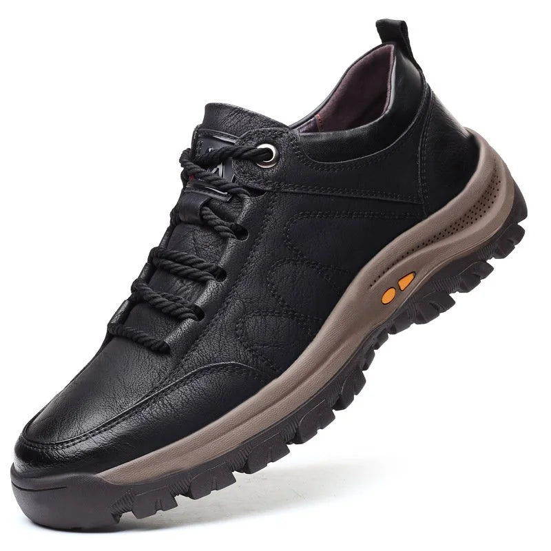 MATT HAND STITCHED LEATHER CASUAL MEN'S SHOES
