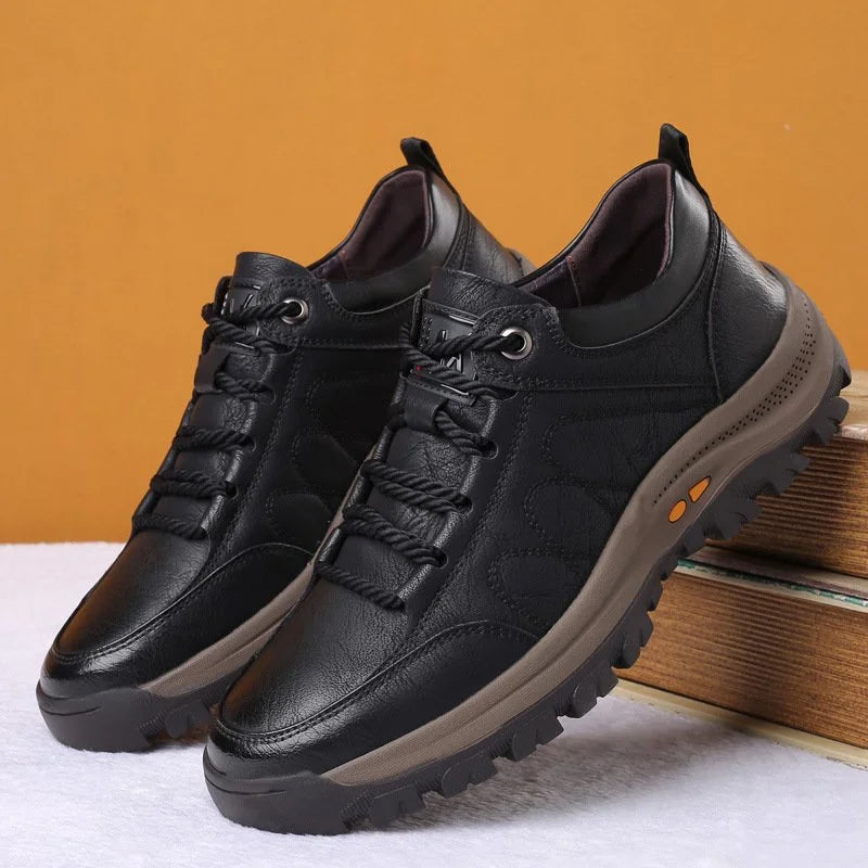 MATT HAND STITCHED LEATHER CASUAL MEN'S SHOES