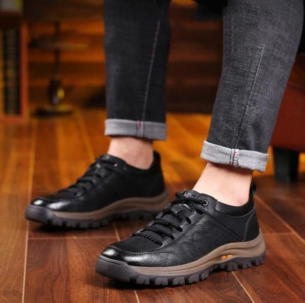 MATT HAND STITCHED LEATHER CASUAL MEN'S SHOES