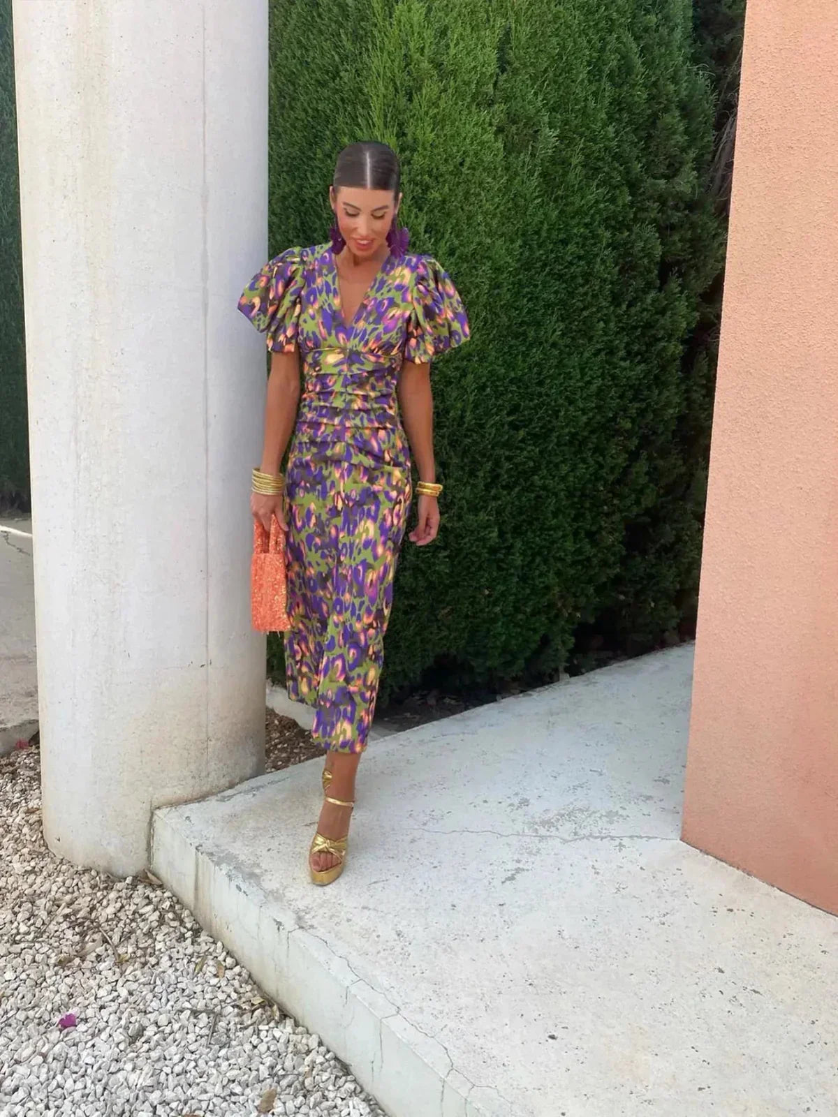 Giada™ | Vibrant Midi Dress
