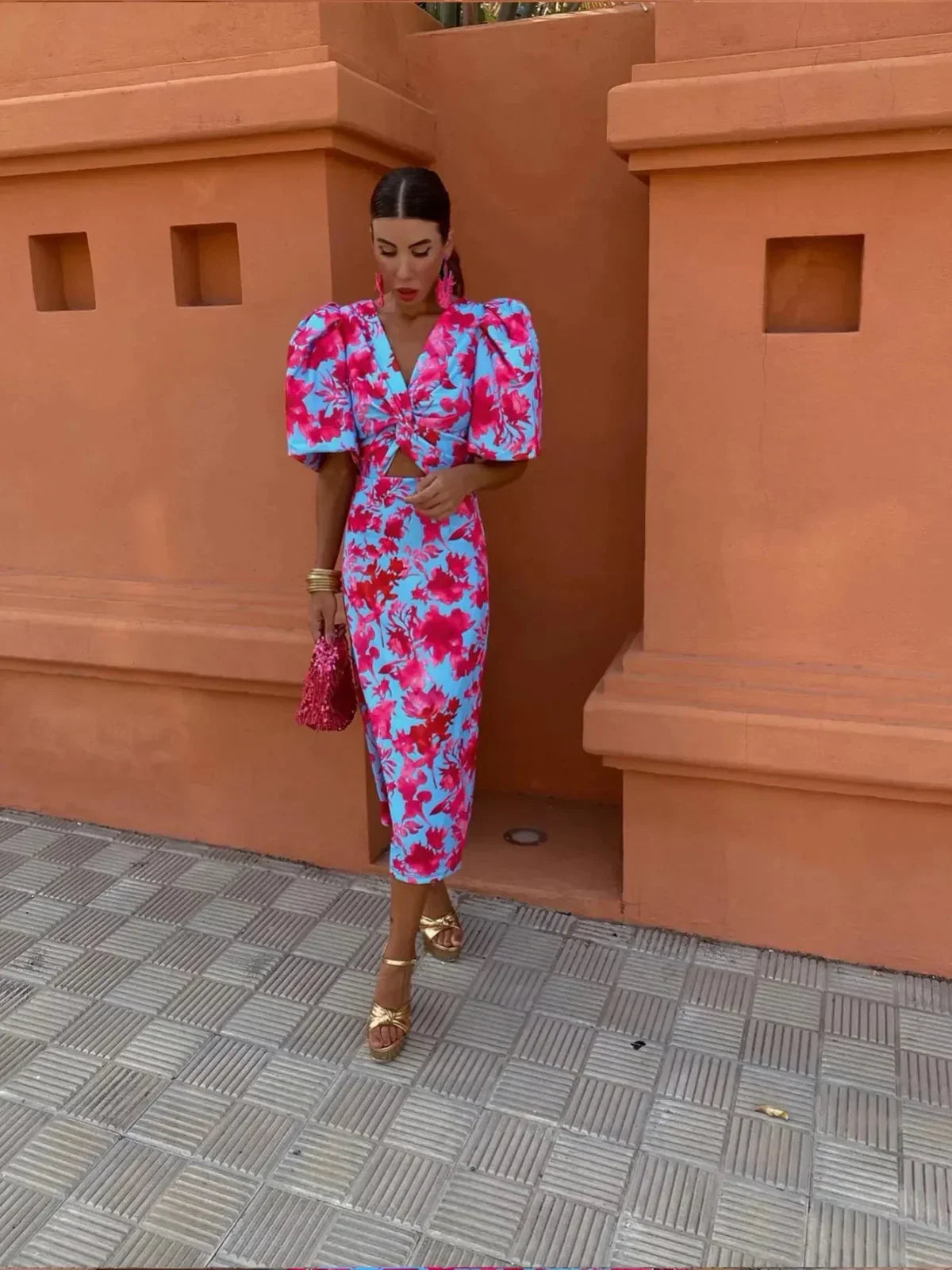 Giada™ | Vibrant Midi Dress