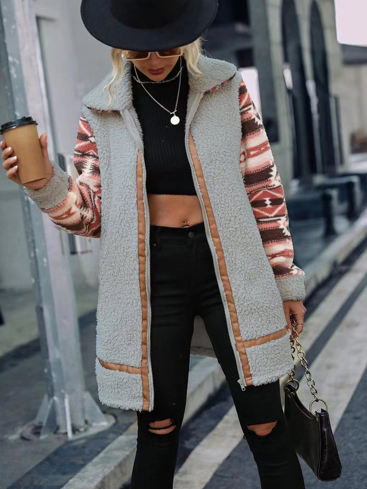 Merry Colorblock Plush Cardigan