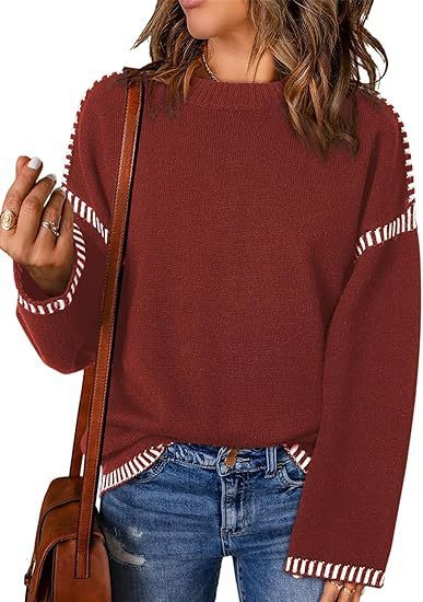 Cozy Round Neck Pullover – Ideal for Fall & Winter!