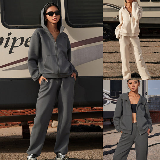 Women’s Hooded Long Sleeve Ankle-Tied Suit – Effortless Style