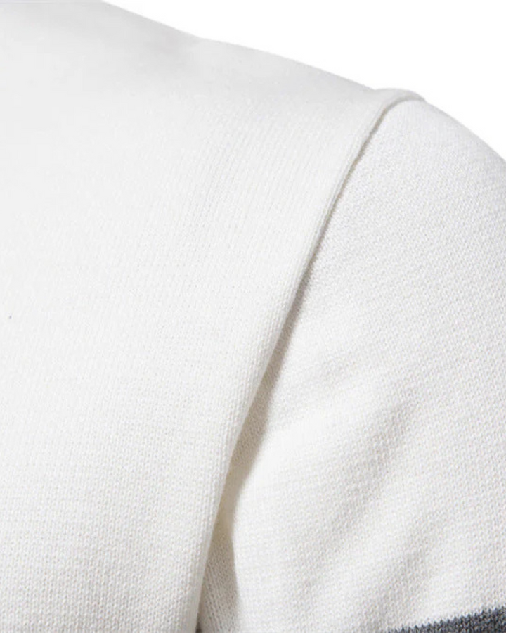 Patterned - Cotton Zip Sweater By Frederico