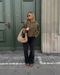 Luna | FAUX SUEDE BOMBER JACKET