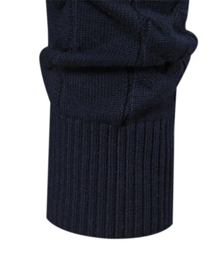 Patterned - Cotton Zip Sweater By Frederico