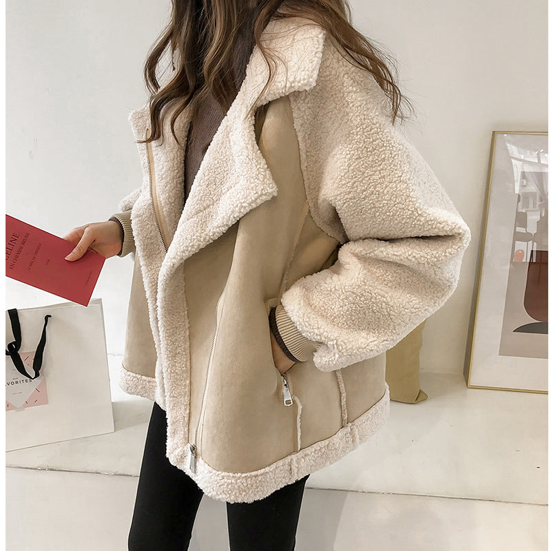 Maya Lamb Velvet Suede Jacket
