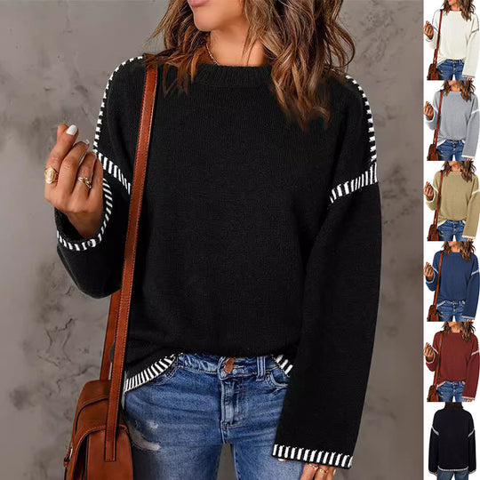 Cozy Round Neck Pullover – Ideal for Fall & Winter!