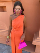 Lia™ | Asymmetrical Maxi Dress
