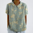 Lina | Floral Linen Blouse