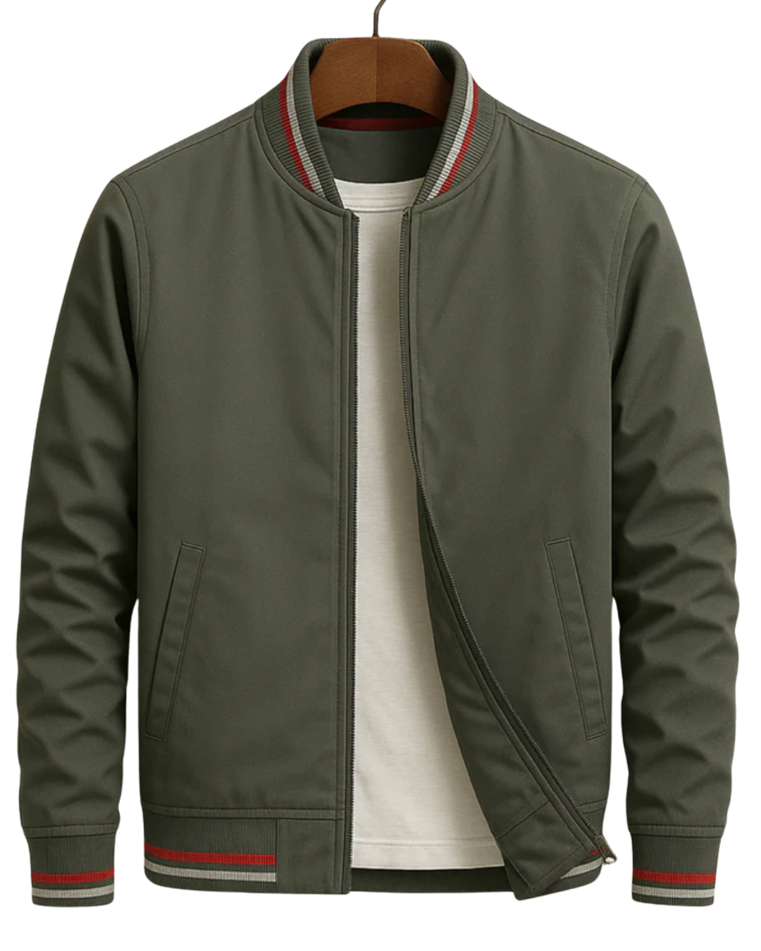Tom | Elegant Bomber Jacket With Stripes