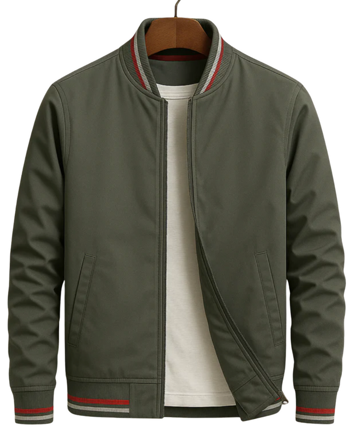 Tom | Elegant Bomber Jacket With Stripes