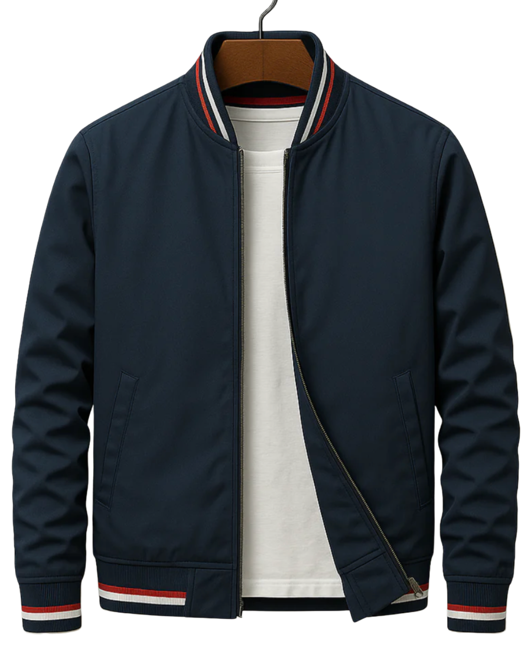 Tom | Elegant Bomber Jacket With Stripes