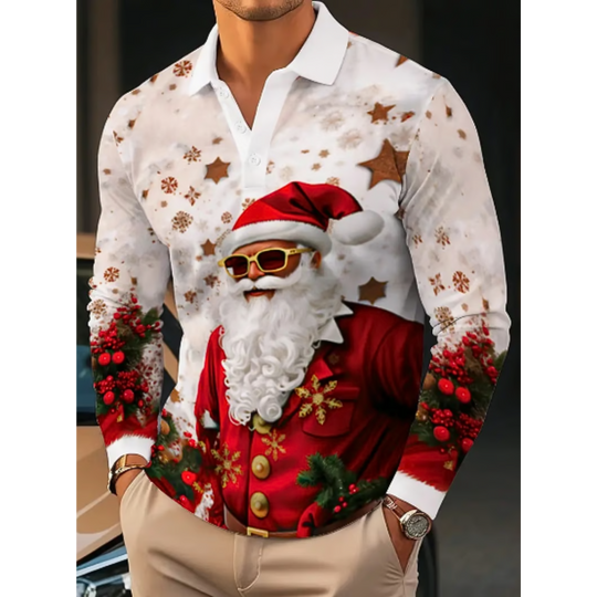 Santa  Stylish Christmas Shirt