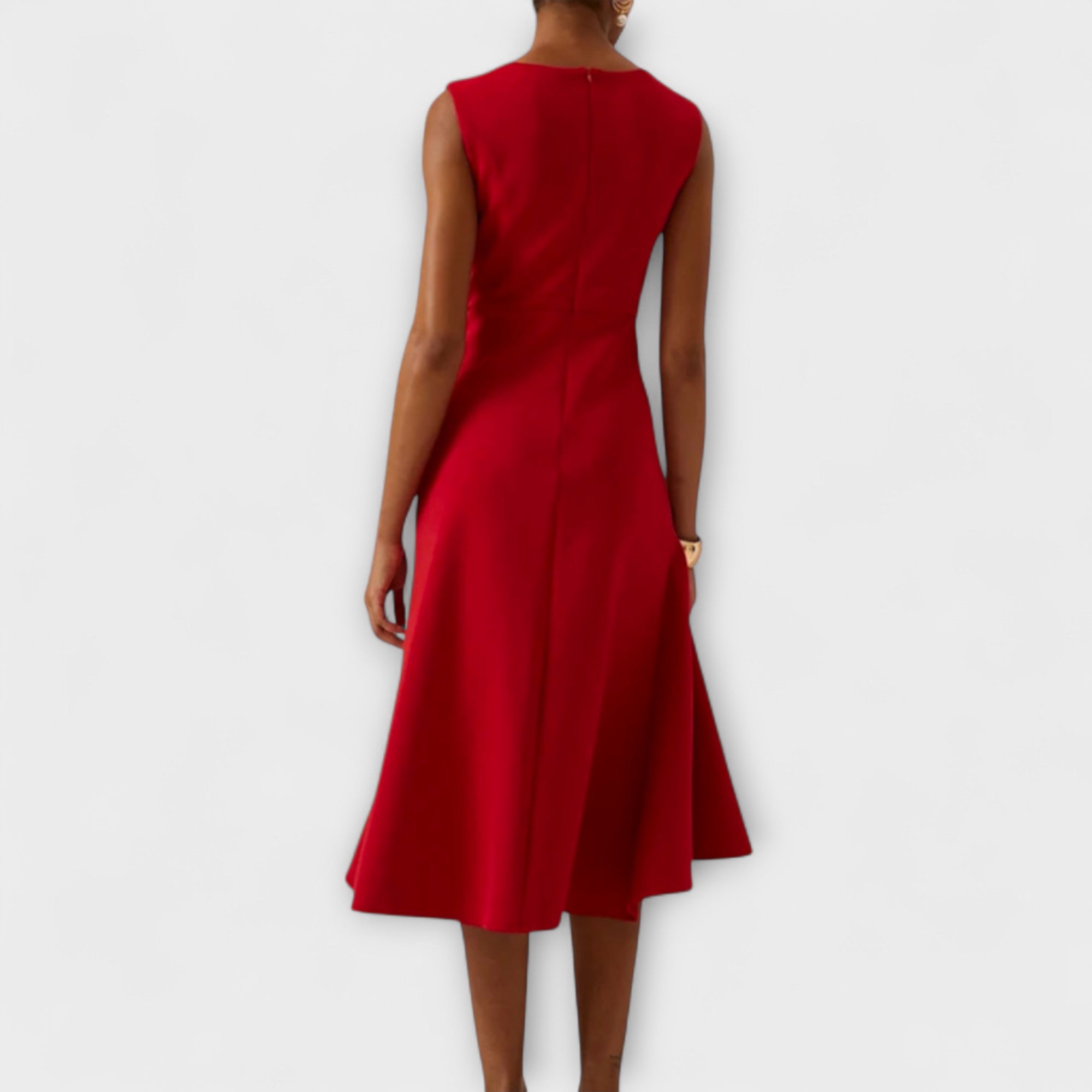 Juliette – Asymmetrical Midi Draped Dress