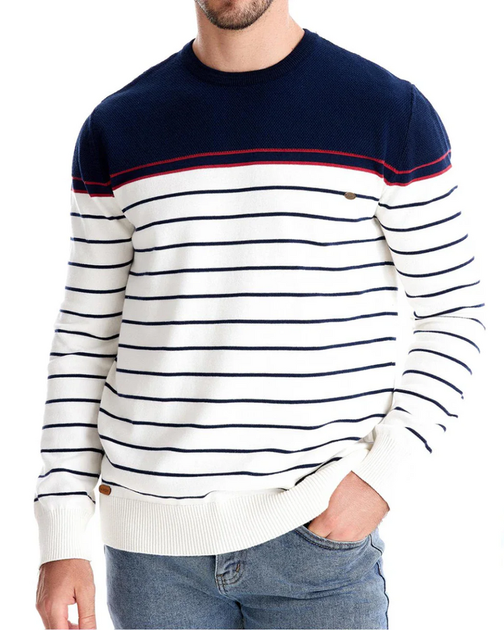 John - Striped Design Men's Sweater