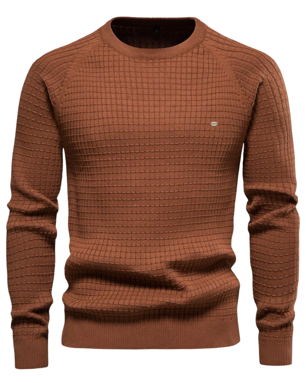 Seth - Men's Grid Pattern Sweater