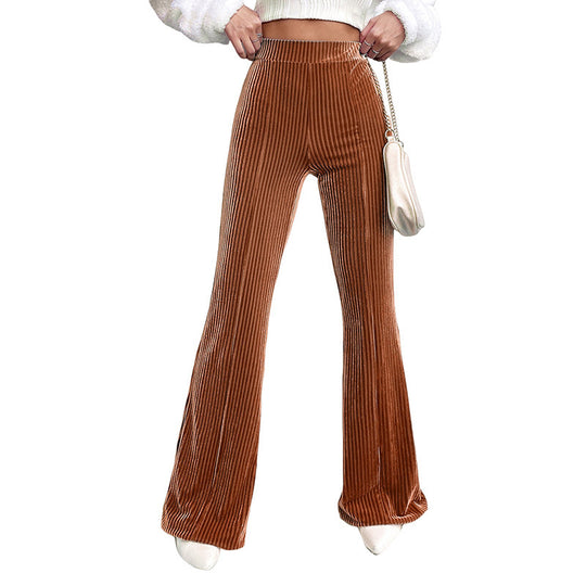 Women's Corduroy Flare Velvet Pant