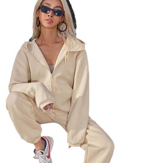 Women’s Hooded Long Sleeve Ankle-Tied Suit – Effortless Style