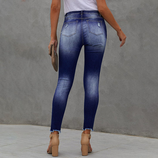 High Rise Cropped Jeans