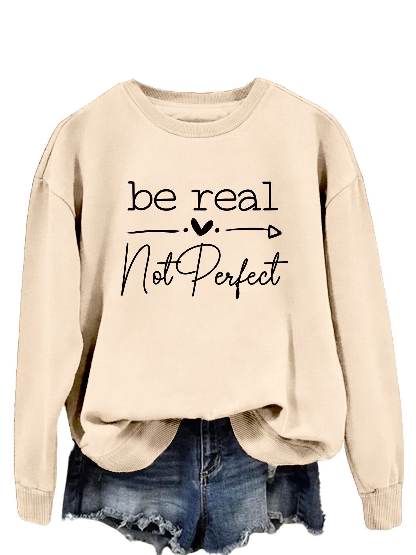 Sand Black Sweatshirt Font / S