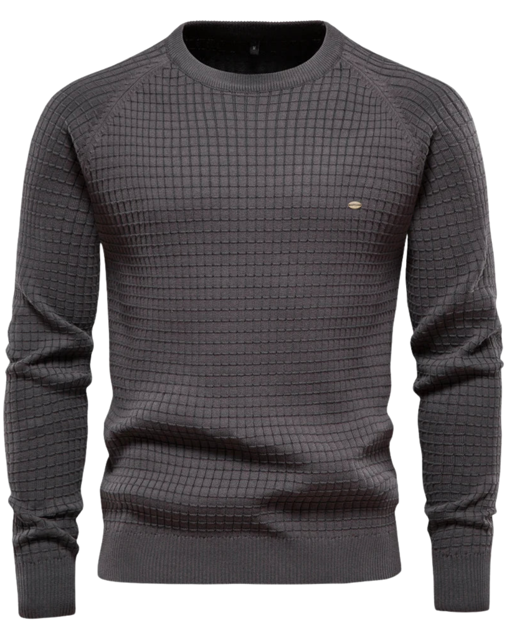 Seth - Men's Grid Pattern Sweater