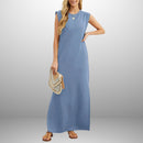 EMMMA || Anti-Wrinkle Fluid Long Dress