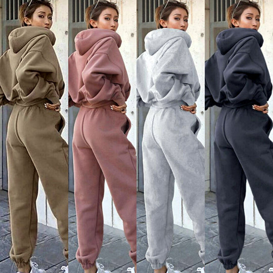 Women's Versatile Hoodie Coat Suit