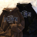 Thick Hooded Letter-Print Sweater for Women – Cozy & Stylish