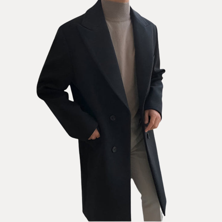 James - Elegant Double Breasted Coat