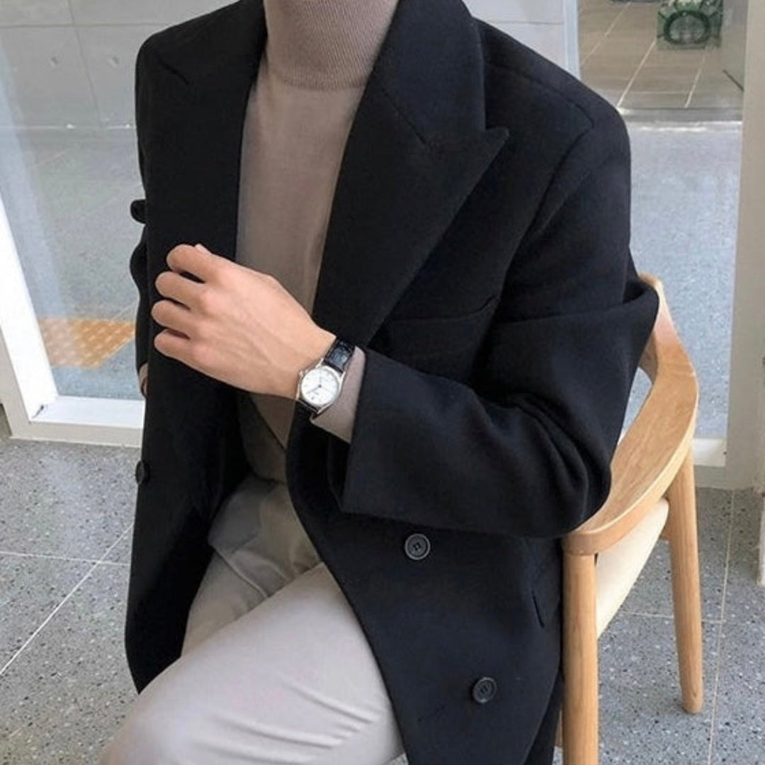 James - Elegant Double Breasted Coat