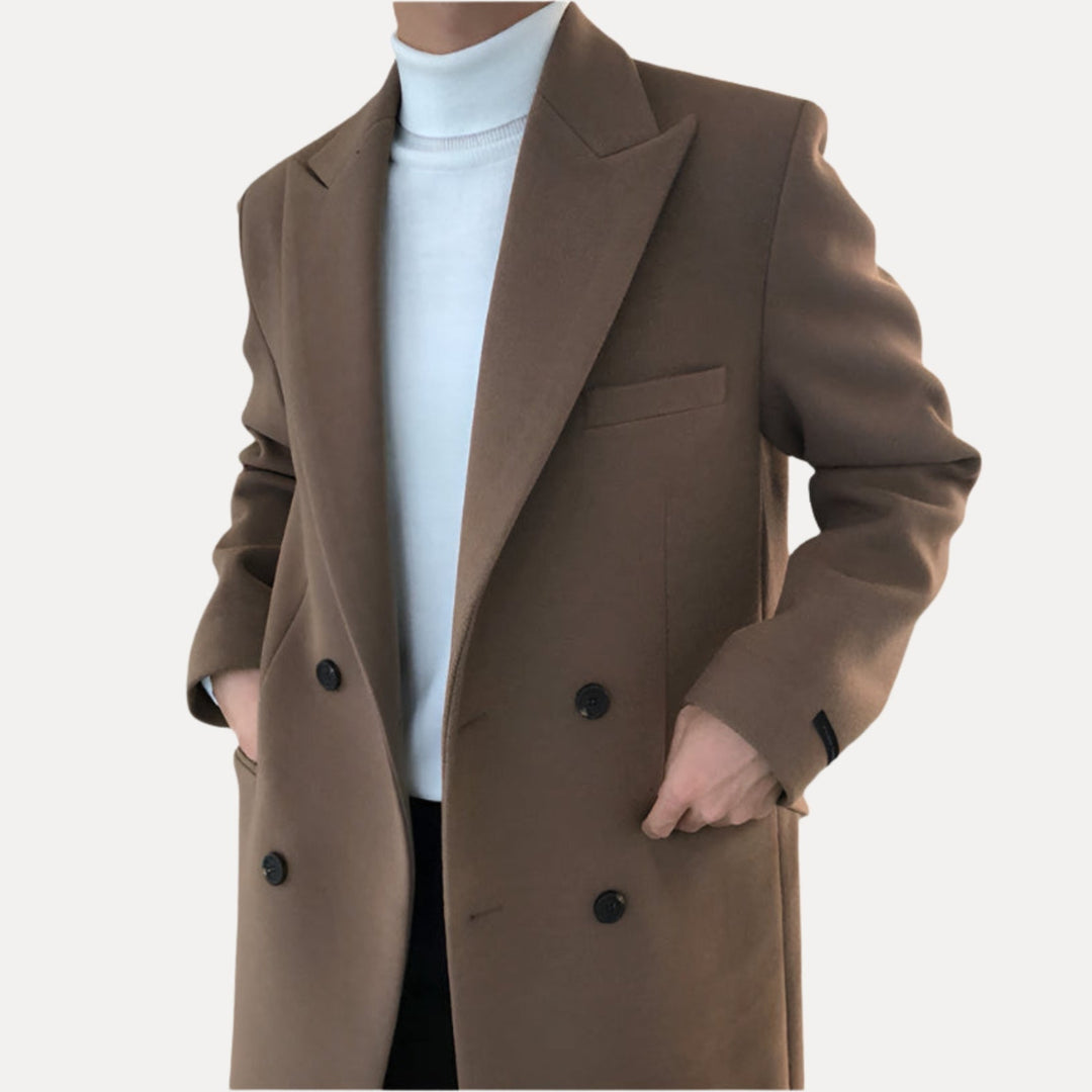 James - Elegant Double Breasted Coat