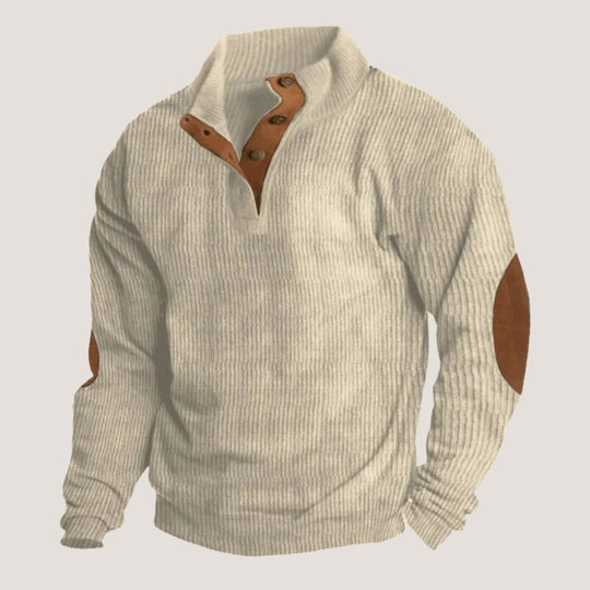 Egon™  Corduroy sweatshirt with collar