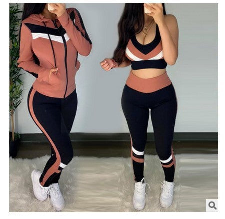 Women’s 3-Piece Leisure Hoodie Set for Autumn