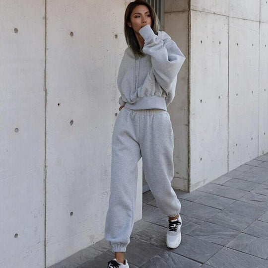 Women's Versatile Hoodie Coat Suit