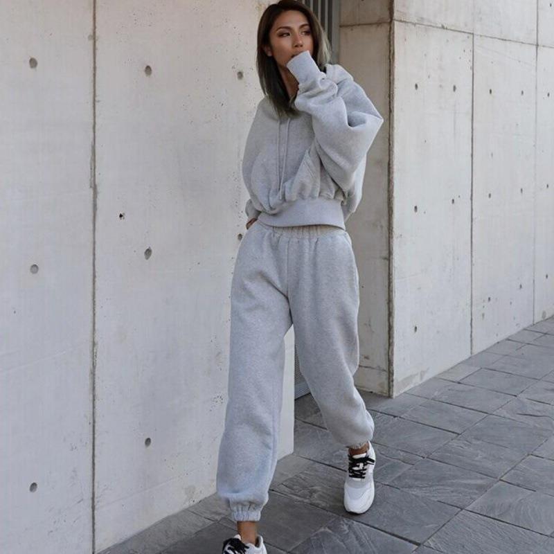Women's Versatile Hoodie Coat Suit