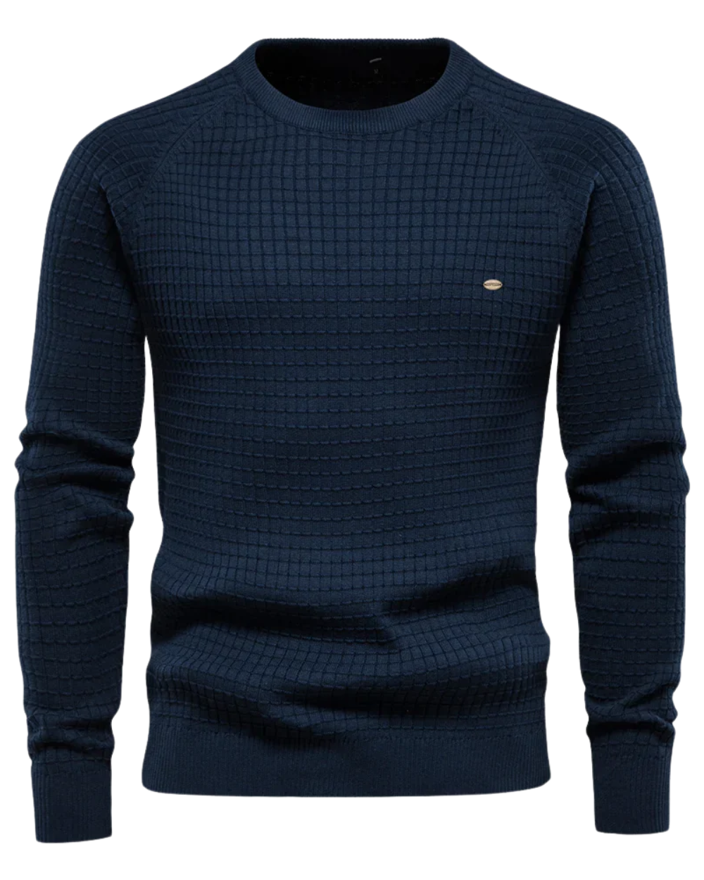 Seth - Men's Grid Pattern Sweater