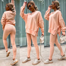 Stylish Women's Sweater Set | Comfy Split Top & Fitted Bottoms